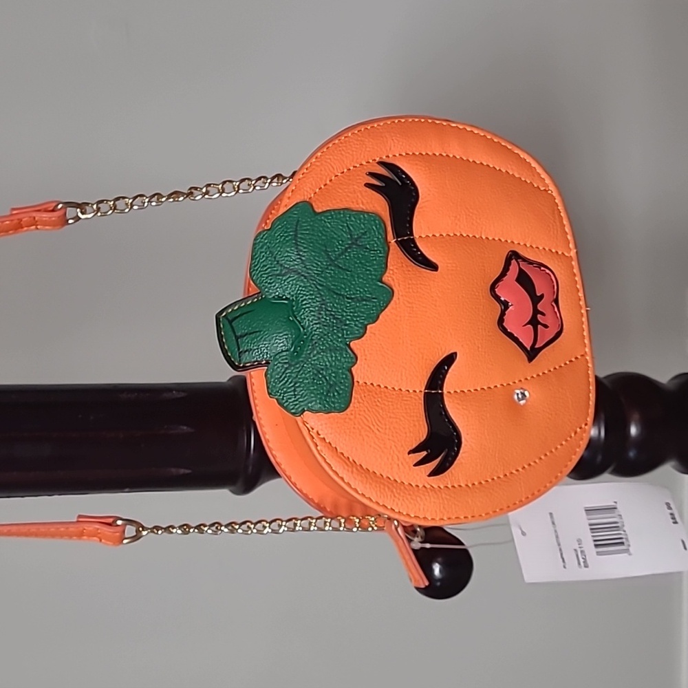 Betsey Johnson Pumpkin Crossbody